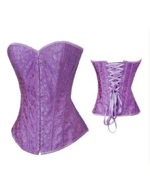 purple jacquard corset m1858