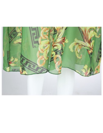 THREE-COLOR BEACH PRINTED DRESS M88096
