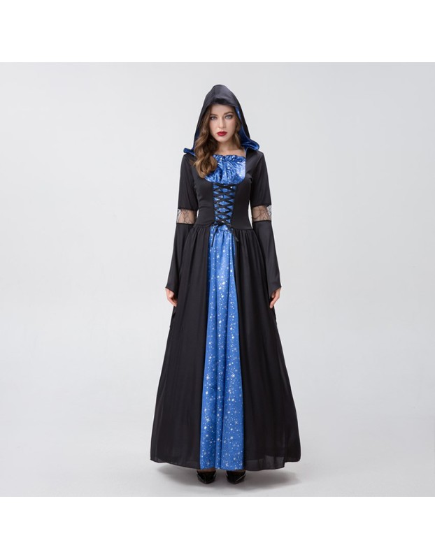 Witch Drag Wizard Cosplay Costume Evil Queen Halloween Costume YM8718