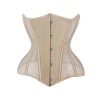 Black Mesh Women Waist Shrinkable Breathable Shapewear Corset Sexy Bustier WK2271