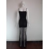 Sexy Black Mermaid Dress M3979