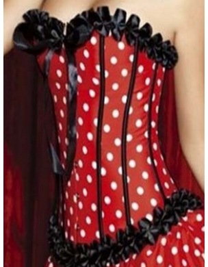 Sexy corset with black dot M1262