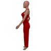 U neck causal woman dress fashionable sexy solid summer maxi dress M30120