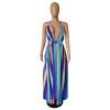 women's sexy halter strap chiffon dressM8360