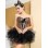 Sexy Leopard Print Adult Women Bustier With Black Bubble Skirt M1855