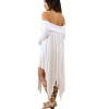 Summer Bohemian White Irregular Beach Dress 8206