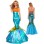 Romantic Adult Mermaid Costumes Halloween Cosplay Dress M40143