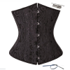 24 Steel Bone Sexy Black Jacquard Underbust M1286