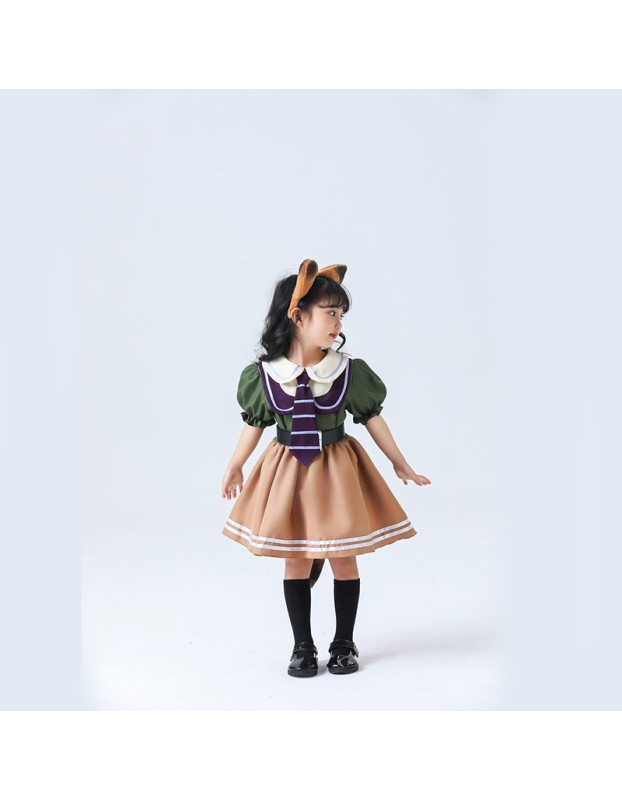 Zootopia Nick Fox Dress  Animal Costume Game uniform Cosplay DL2044