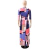 Plus Size Sexy Casual Robe Boho Party Club Long Maxi Dress Print Dress m8435