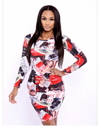 2016 Hot Sale Adult Party Club Midi Dress M2352