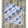 Hot Beach women Swimwear Palm Tree Printing Swimwear Crop Top Bikini