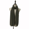 Muslim Style Scarfs Hijabs Monochrome Headscarf Silk Scarf For Women 006