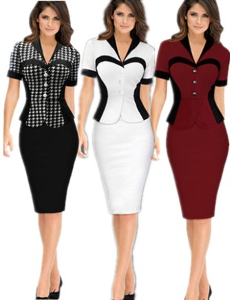 Beautiful Women V Neck Sexy profesional Dress M30212