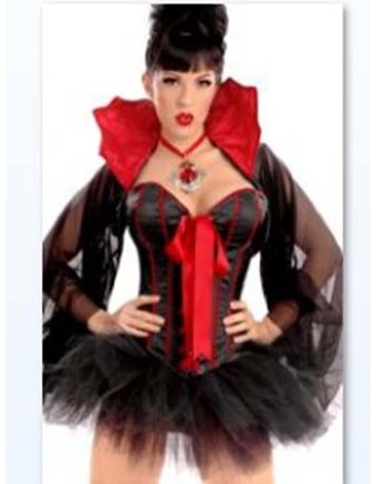 sexy satin corset with skrt m1762