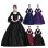 Large trumpet sleeves medieval dress court retro skirtM9973