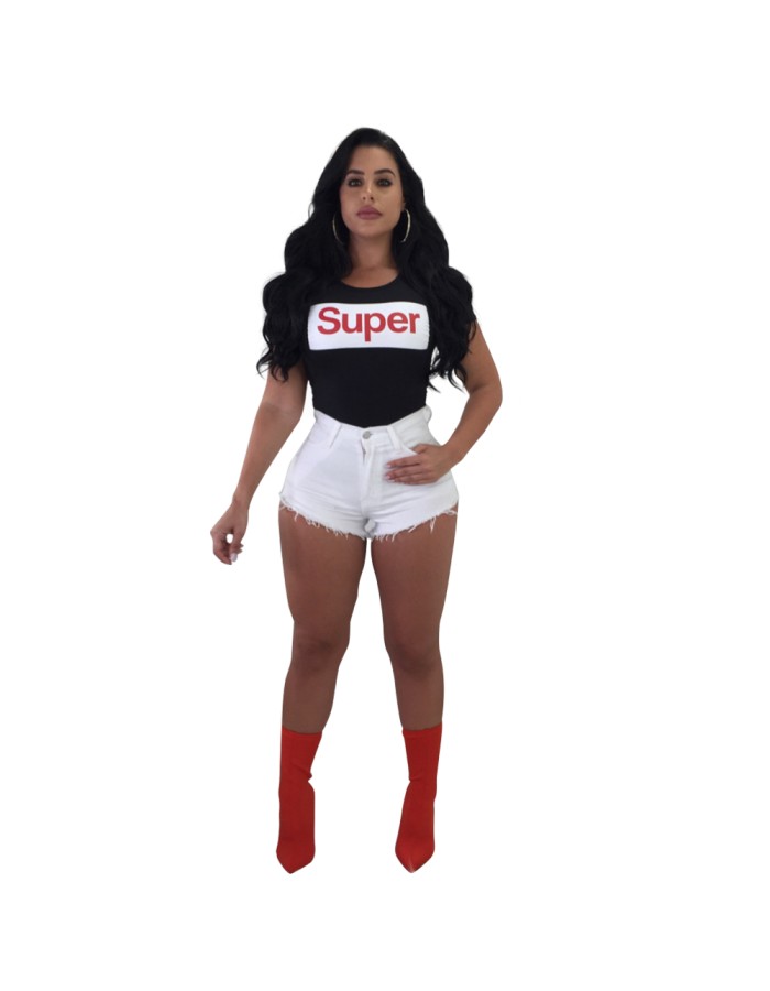 Plain Fashion Women T-shirt M8222