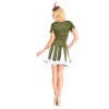 Green short-sleeved women costume m4720