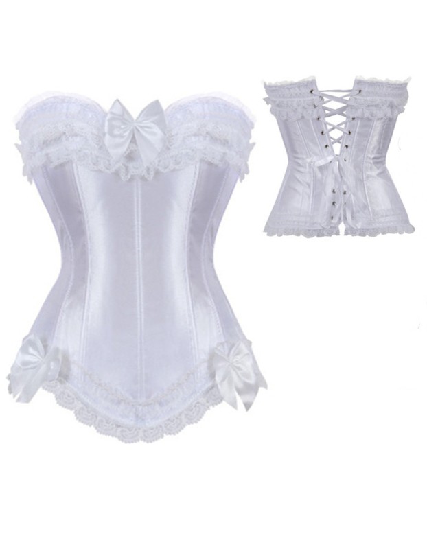 New style lace up overbust bustier corset M1667