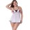 White Sexy Embroidery Night Dress M2146