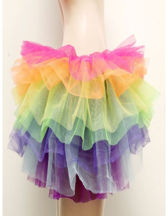 7 Color Rainbow Tutu Skirt  S003I
