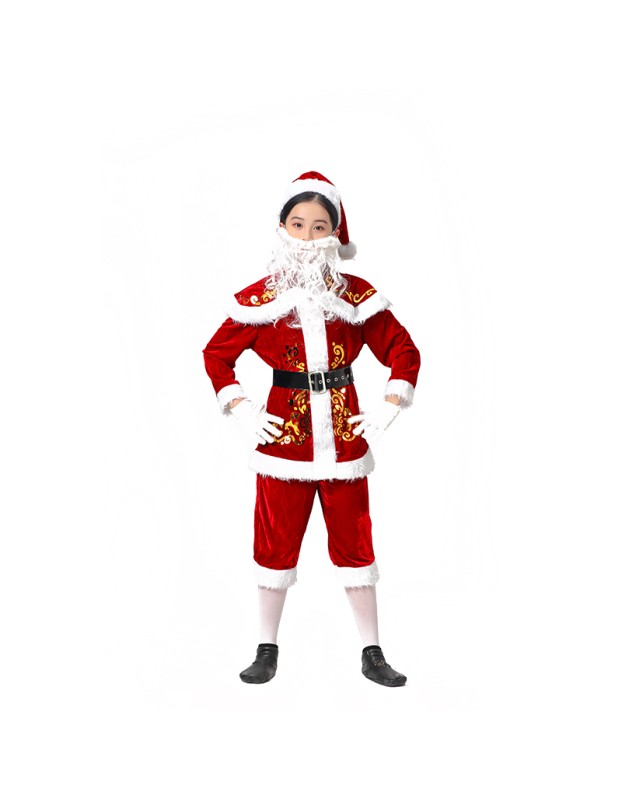 Children's Costumes Santa Claus Dresses Up In Party Christmas Cosplay Costumes SM6060 SM059