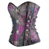 Steampunk Overbust Lace Up Steel Boned Corset  M1360