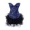hot sale blue corset with skirt m1999