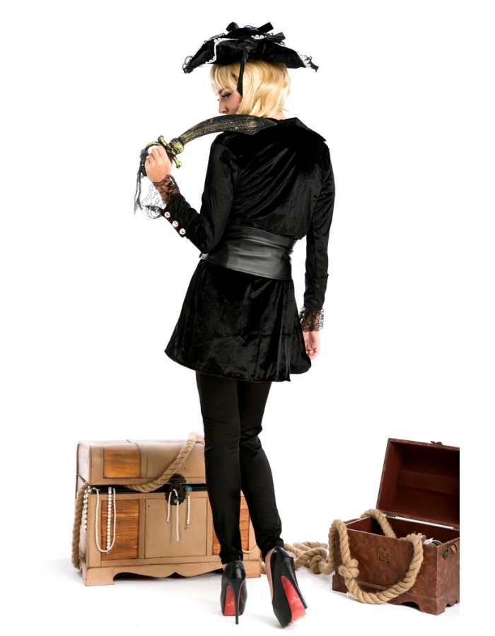 Black Pirate Costume M4675