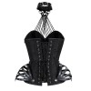 New Style 13 Steel Bones Brocade Print Overbust Corset Hip Cage m1409