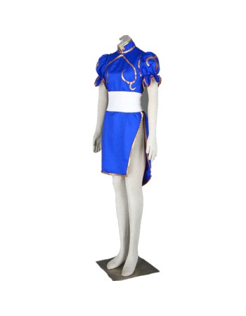 Chun Li Dress Anime Street Fighter Cosplay Costume N40516