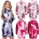 Mid-Length Pullover O-Neck Casual Tie Dye Printed Sweater Hoodie Dress LQ155