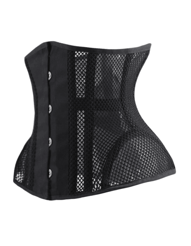 Retro Mesh Shapewear Waist Lace Abdominal Retraction Breathable Corset WK1150