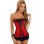 red newest corset with ruffle panty m1807B