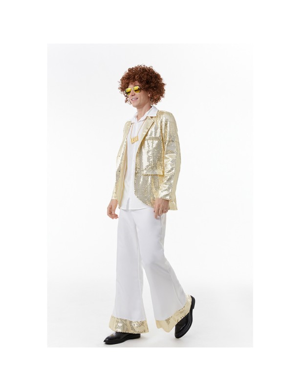 Men Cosplay Casual Dance Sequin Suit Costume Halloween Hip Hop Costume MS1732