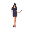 Blue Policewoman Halloween Costume Game Uniform Role Play Women Dress SM017