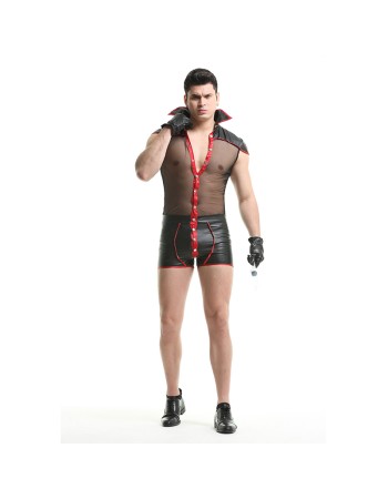 Male Club Halloween Cosplay Sexy Evil Spirit Bat Demon Costume  XY82219