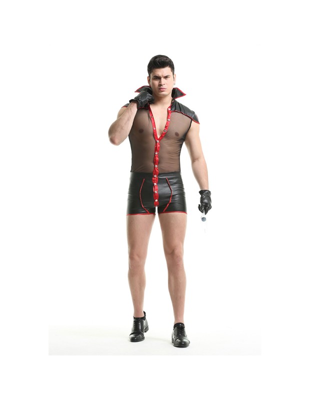 Male Club Halloween Cosplay Sexy Evil Spirit Bat Demon Costume  XY82219