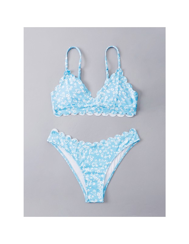Floral Print Latest Fashion Sexy Ladies Bikini Plus Size Sswimsuits A2212