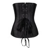 6XL Zipper front sexy leather corset m7122
