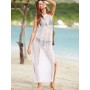 Flirt Beach Vacation Crochet Maxi Dress M5421