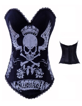 black color cotton with skull pattern m1857G