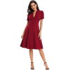 Deep V-neck Formal Single-Breasted Bridesmaid Middle Length Wedding Dresses CD1761