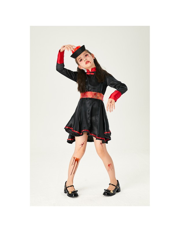 Zombie Qing Dynasty Parent Halloween Cosplay Ghost Adult Children Costume SM3324