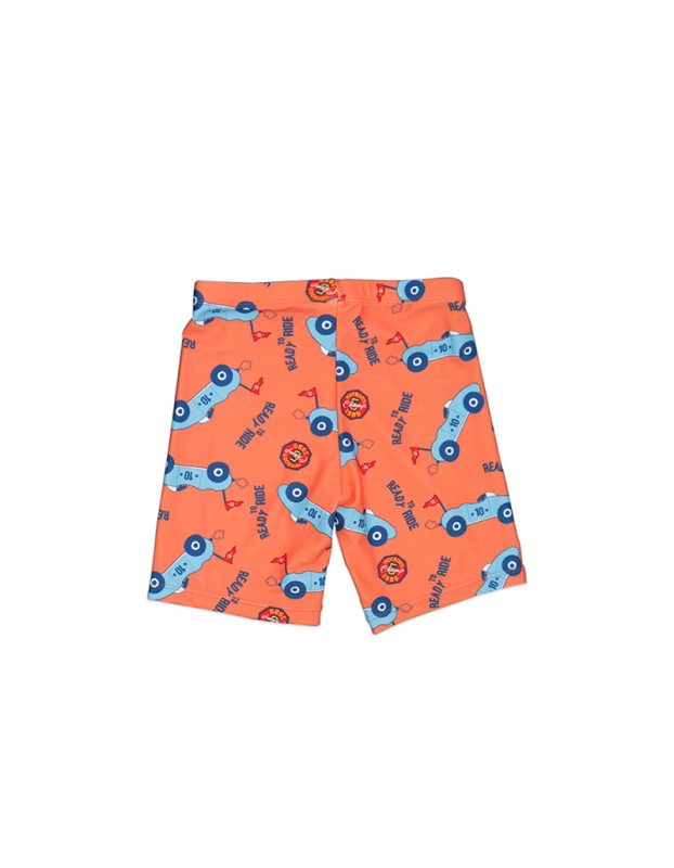 Cartoon Sports Car Boys Two-Piece Swimsuit Short Sleeve Suit Boys Swimsuit KF215