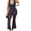 Sexy hot item  irregular print jumpsuit  m88047