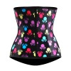 Women hot colorful print latex waist corsets M1303R
