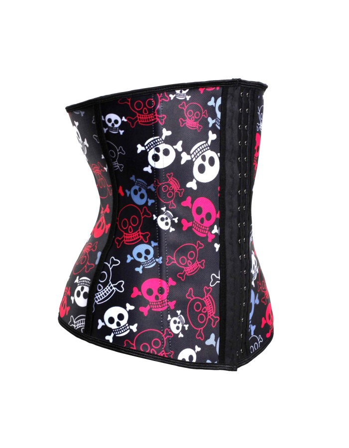 Halloween Playful Skulls 4 Steel Bone Waist Cincher M1303S