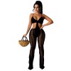 sexy one piece sheer mesh cutout jumpsuit women M30135