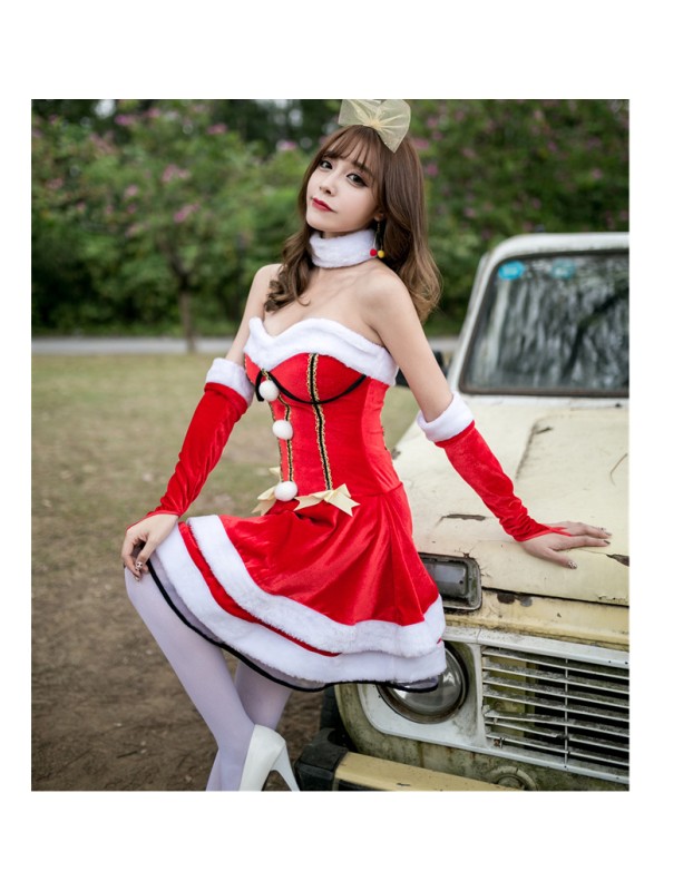 2018 Sweet Cat Christmas Dress M1187